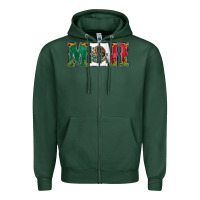 Sports Green mexican flag mini Zipper Hoodie - Jasminsmagicworld