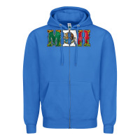 True Royal mexican flag mini Zipper Hoodie - Jasminsmagicworld