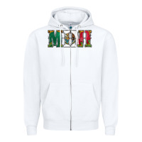White mexican flag mini Zipper Hoodie - Jasminsmagicworld
