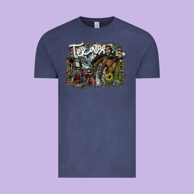 Texas Vintage Tee Designed By Sublimationcraftshop
