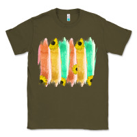 Army Green Western Color Farm Life Brush Strokes Classic Tee - Bettercallsaul