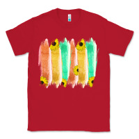 Red Western Color Farm Life Brush Strokes Classic Tee - Bettercallsaul