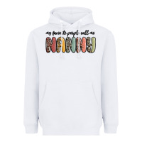 White my favorite people call me nanny Heavyweight Hoodie - MaliasSmallBusiness