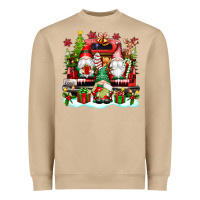 Mushroom christmas gnome truck Heavyweight Sweatshirt - texasbilliewilder