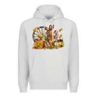 Dove Grey Fall Rabbit Premium Hoodie - LillyAllenDesigns