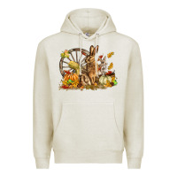 Oatmeal Heather Fall Rabbit Premium Hoodie - LillyAllenDesigns