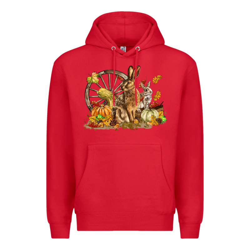 Fall Rabbit Premium Hoodie by LillyAllenDesigns | Teevron