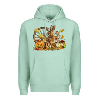 Seafoam Fall Rabbit Premium Hoodie - LillyAllenDesigns
