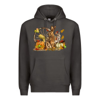 Smoke Fall Rabbit Premium Hoodie - LillyAllenDesigns