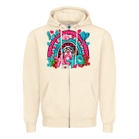 Xo Xo Rainbow Valentine Zipper Hoodie | Teevron