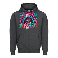 Smoke xo xo rainbow valentine Zipper Hoodie - NancyCooperArtShop