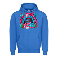 True Royal xo xo rainbow valentine Zipper Hoodie - NancyCooperArtShop