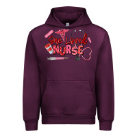 Mauve Wine one loved nurse Urban Hoodie - texasbilliewilder