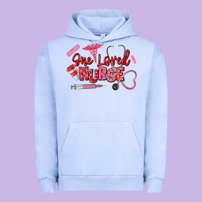 One Loved Nurse Urban Hoodie Designed By Texasbilliewilder