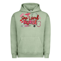 Pigment Oil Green one loved nurse Urban Hoodie - texasbilliewilder