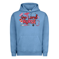 Pigment Pebble Blue one loved nurse Urban Hoodie - texasbilliewilder