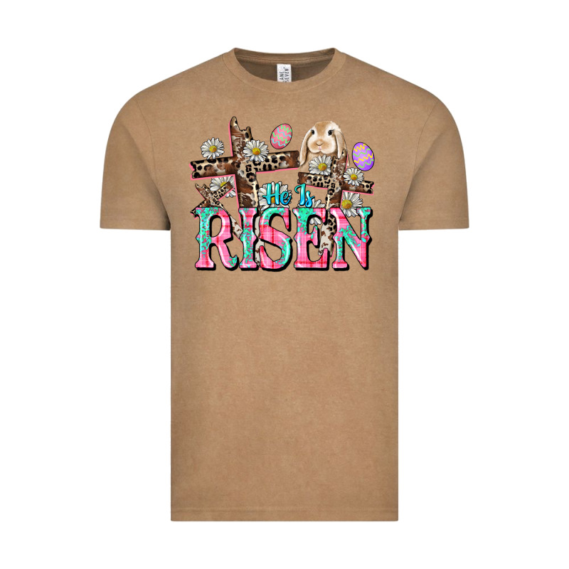 He Is Risen Easter Day Vintage Tee by CowGirlArtShop | Teevron