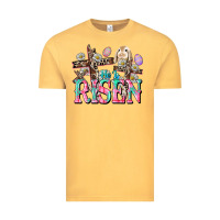 Vintage Mustard He is risen Easter Day Vintage Tee - CowGirlArtShop
