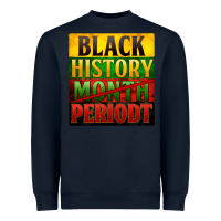 Navy Black history month periodt Heavyweight Sweatshirt - Zillion Design Studio