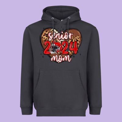 Senior 2024 Mom Football Heavyweight Hoodie Designed By Maliassmallbusiness