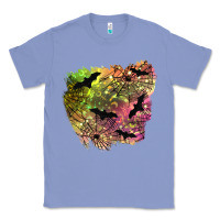 Colony Blue bat halloween patch Classic Tee - BundleAndBundleShop