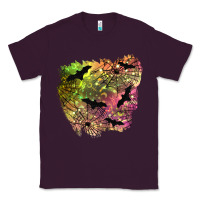 Plum bat halloween patch Classic Tee - BundleAndBundleShop