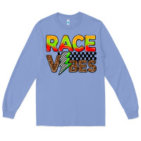 Colony Blue race vibes Long Sleeve Tee - AdoDesignShop