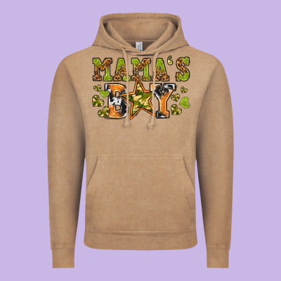 Mamas Boy Vintage Hoodie Designed By Texasbilliewilder