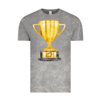 Cloud Rock throphy cup Vintage Tee - FaDigitalArtStudio