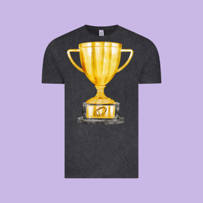 Throphy Cup Vintage Tee Designed By Fadigitalartstudio