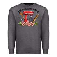 Charcoal Heather life is what you bake it Premium Sweatshirt - MaliasSmallBusiness