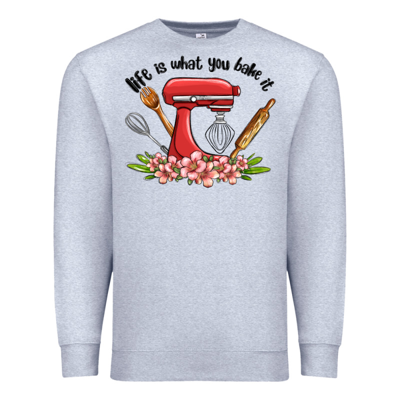 Life Is What You Bake It Premium Sweatshirt by MaliasSmallBusiness | Teevron