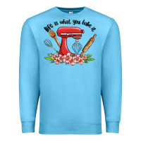 Ocean Blue life is what you bake it Premium Sweatshirt - MaliasSmallBusiness