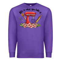 Purple life is what you bake it Premium Sweatshirt - MaliasSmallBusiness