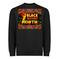 Black Black History Month Heavyweight Sweatshirt - Zillion Design Studio