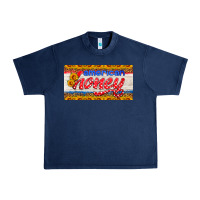 Navy american honey sunflower license plate Urban Heavy Tee - HRA Design Shop