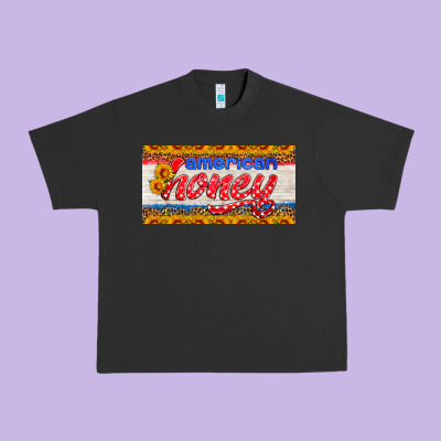 American Honey Sunflower License Plate Urban Heavy Tee Designed By Hra Design Shop