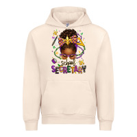 Sandshell mardi gras school secretary afro messy bun Urban Hoodie - texasbilliewilder