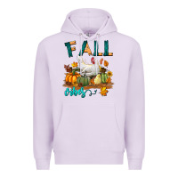 Lilac Fall Vibes Chicken Premium Hoodie - LillyAllenDesigns
