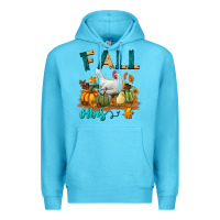 Ocean Blue Fall Vibes Chicken Premium Hoodie - LillyAllenDesigns