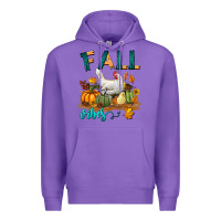 Purple Fall Vibes Chicken Premium Hoodie - LillyAllenDesigns