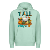 Seafoam Fall Vibes Chicken Premium Hoodie - LillyAllenDesigns