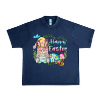 Navy happy easter bunny gnome Urban Heavy Tee - BarkalooDesign