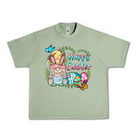 Oil Green happy easter bunny gnome Urban Heavy Tee - BarkalooDesign
