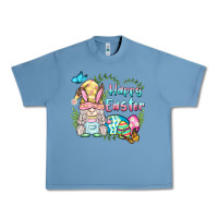 Pebble Blue happy easter bunny gnome Urban Heavy Tee - BarkalooDesign