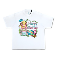 White happy easter bunny gnome Urban Heavy Tee - BarkalooDesign