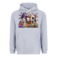 Heather Grey Happy Hallothanksmas heifers Heavyweight Hoodie - NancyCooperArtShop