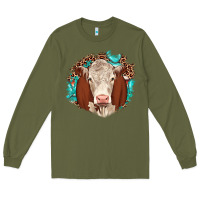 Army Green hareford leopard gemstone Long Sleeve Tee - JahusDesignShop