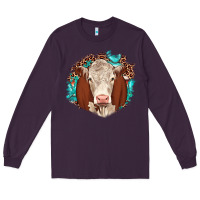 Plum hareford leopard gemstone Long Sleeve Tee - JahusDesignShop