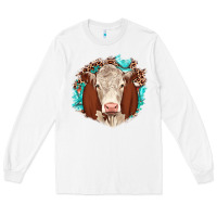 White hareford leopard gemstone Long Sleeve Tee - JahusDesignShop